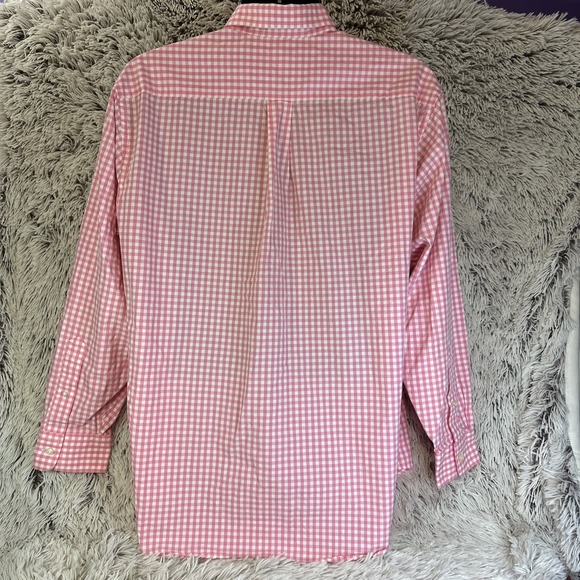 Vineyard Vines Classic Fit Tucker‎ Shirt Mens Large Pink Gingham Check Button Up - Picture 8 of 11